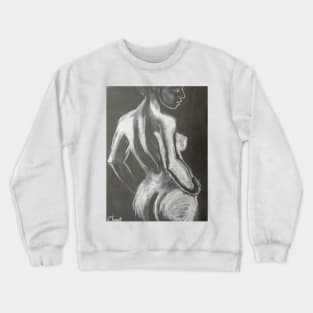 Graceful Back - Female Nude Crewneck Sweatshirt